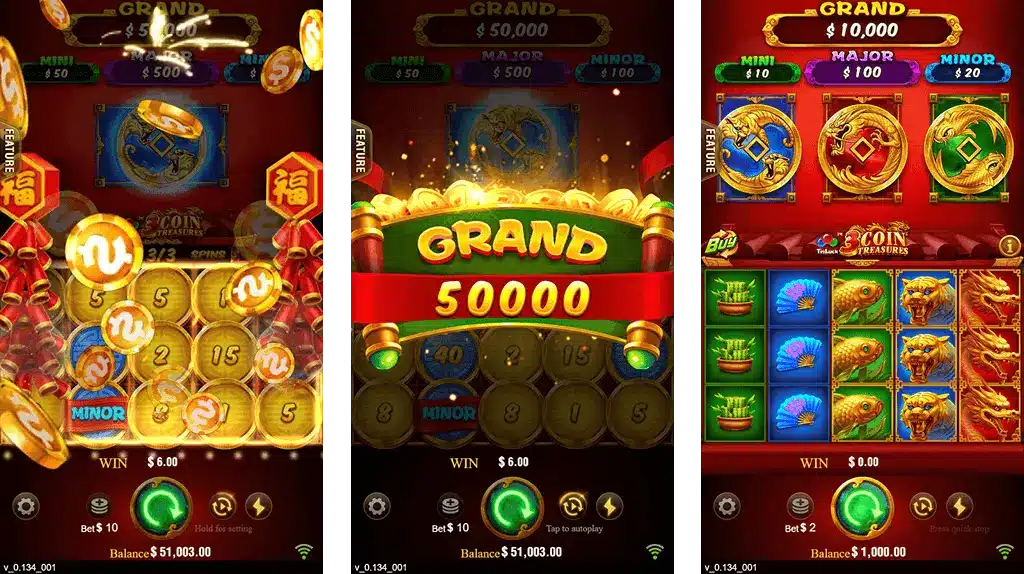 3 Coins In999Casino Bonus
